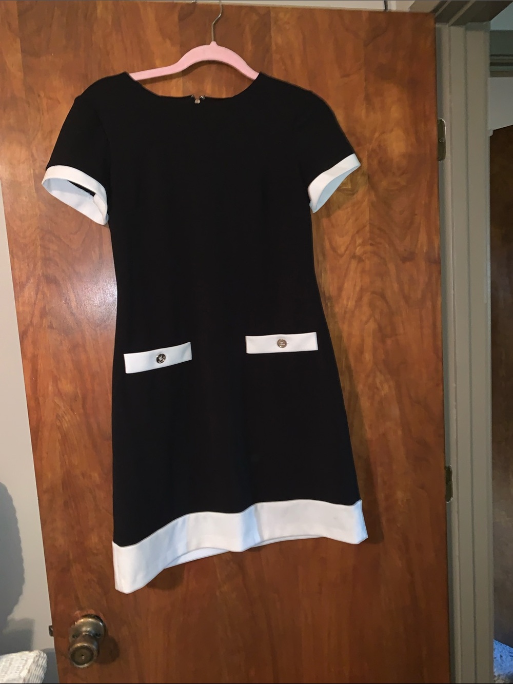 Tommy Hilfiger Black Dress with White Trim